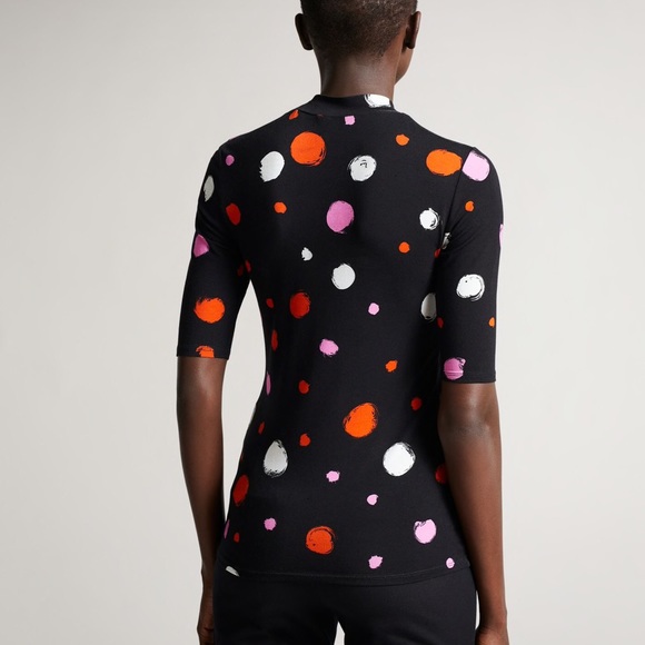 New With Tags Ted Baker London Womens Lilyz High Neck Fitted Tee Multiple Sizes - Picture 6 of 9